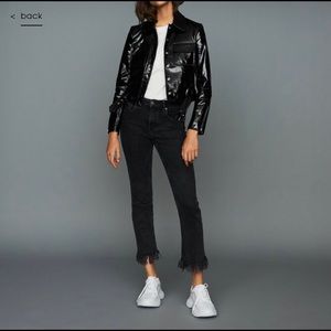 Maje WIDE-LEG JEANS WITH FRINGE，size:3